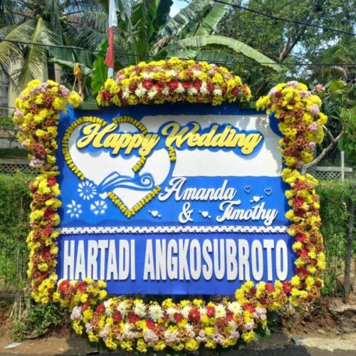 Bunga Papan Wedding